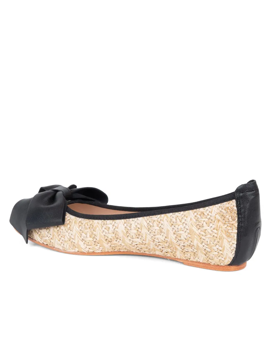 St. Tropez Raffia Ballet Flat