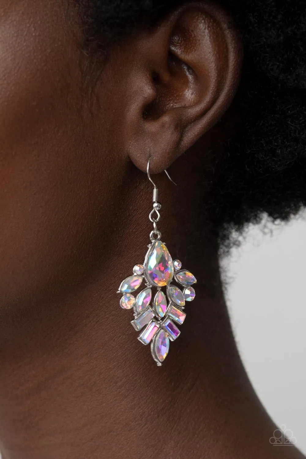 Stellar-escent Elegance - Multi Earrings - Paparazzi Accessories