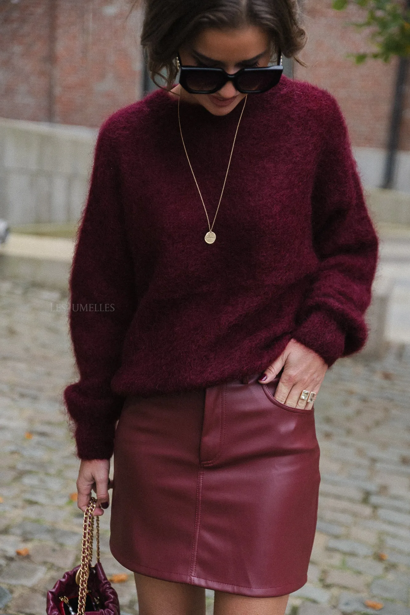 Susan skirt burgundy