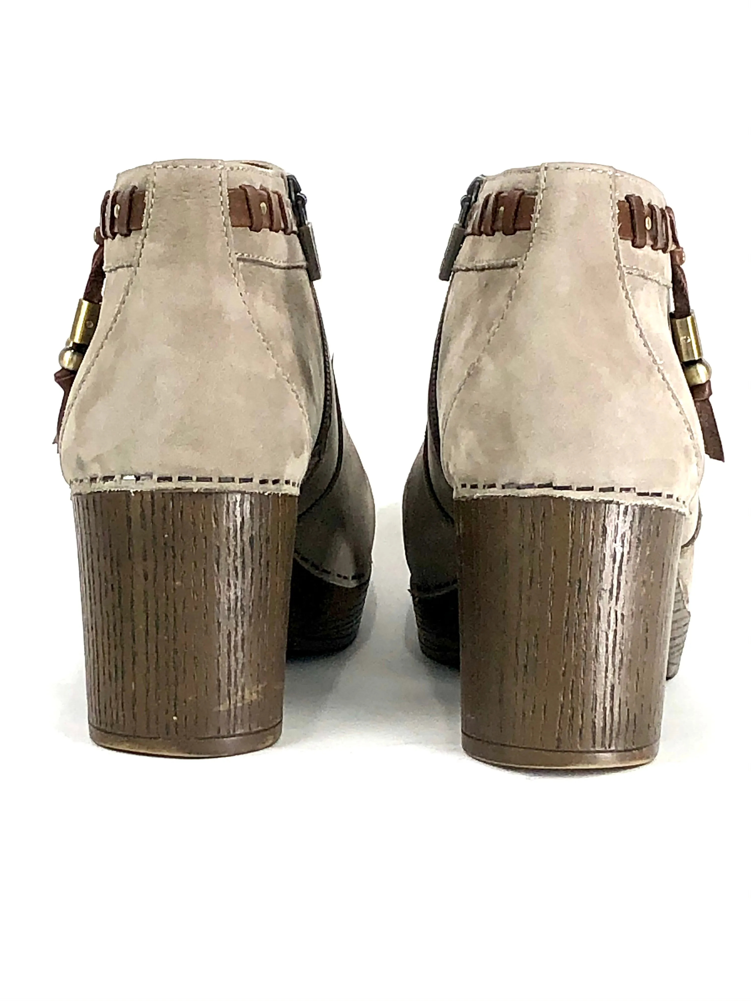 Taupe Dabney Ankle Bootie | Size 39 EU 9 US