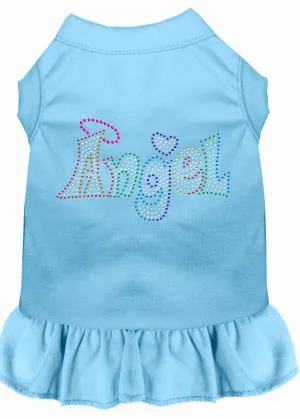 Technicolor Angel Rhinestone Pet Dress Baby Blue Lg (14)