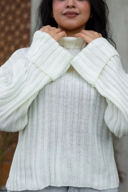 Waisted Knitted Pullover - Keen